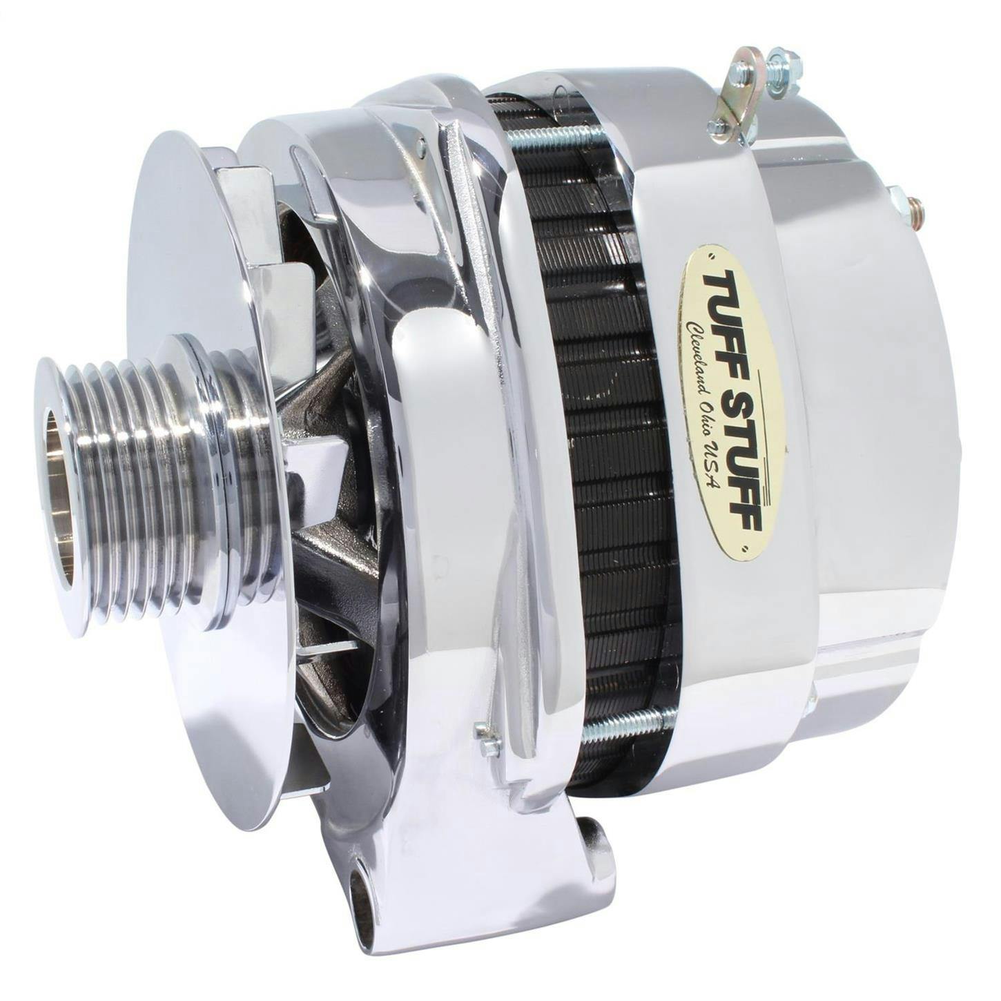 Tuff Stuff 8219NEP GM Truck Alternator, 250 Amp, 1-Wire, Polished