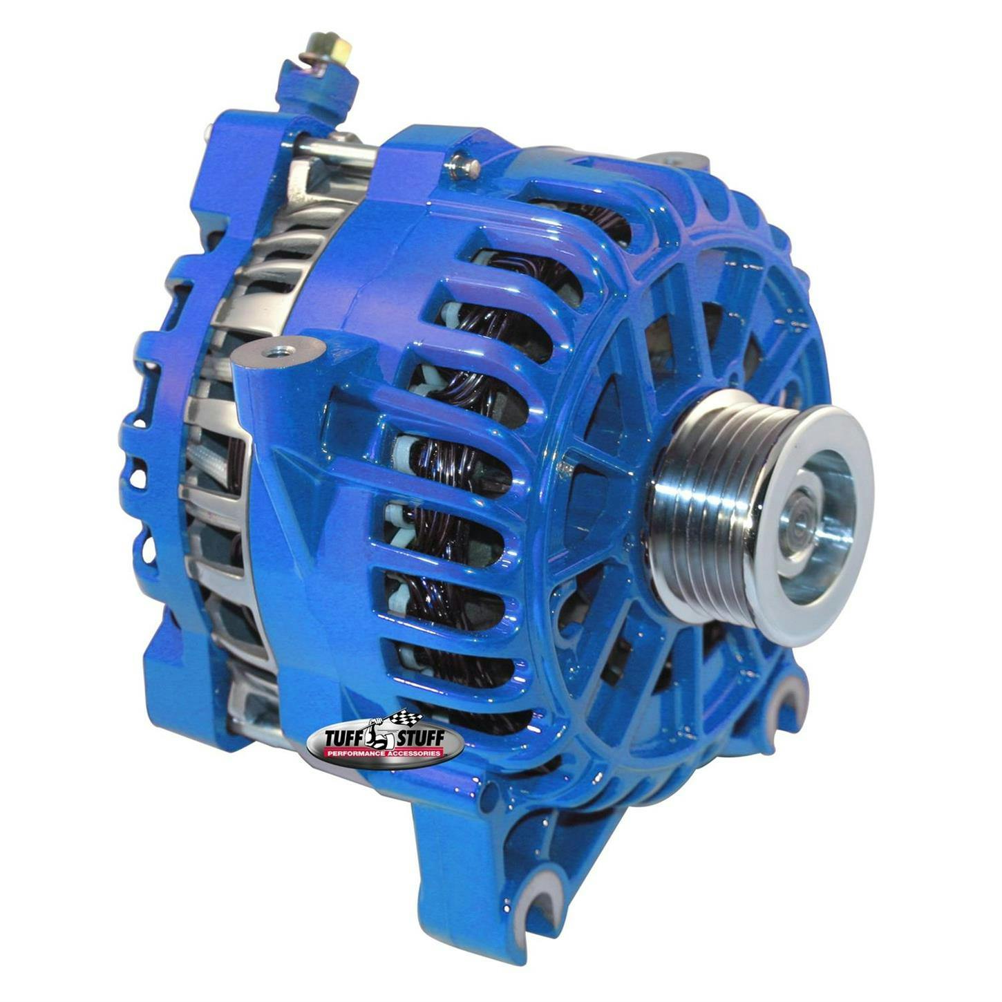 Tuff Stuff 8252DBLUE 1999-04 4.6L Ford Alternator, 225 Amp, Blue