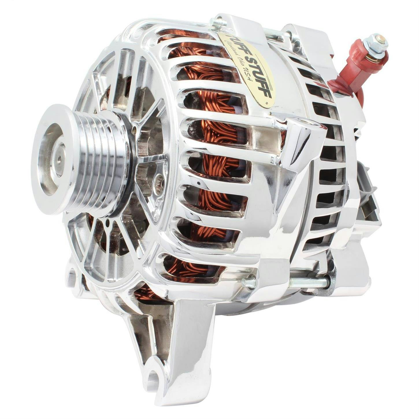Tuff Stuff 8252D 1999-04 4.6L Ford Alternator, 225 Amp, Chrome