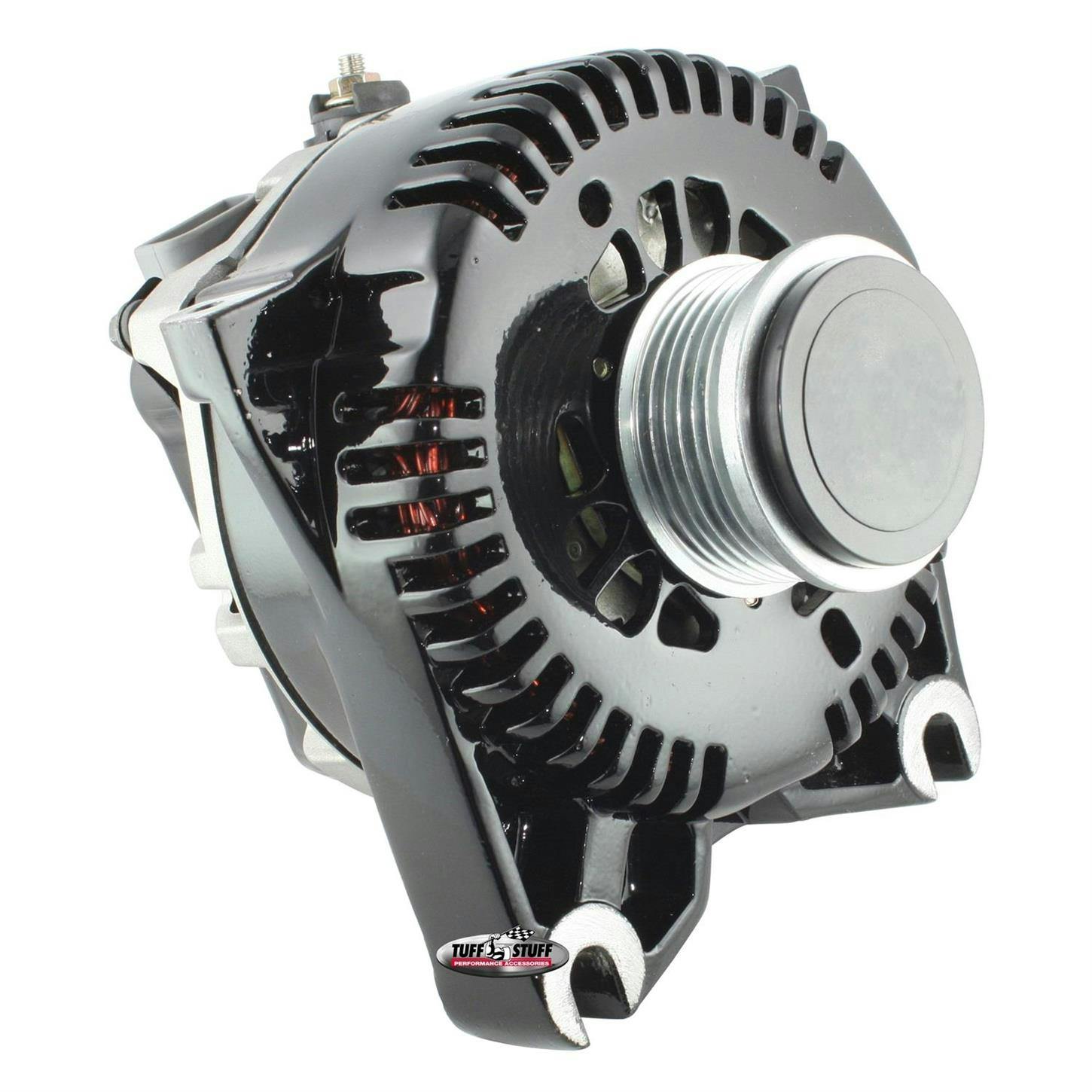 Tuff Stuff 8436B Ford Alternator, 135 Amp, OEM Wire, Stealth Blk