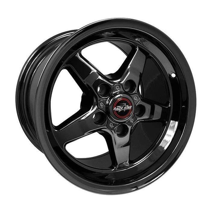 Race Star Wheels 92-510950B Drag Star Wheel, 5X5, Black, 15X10