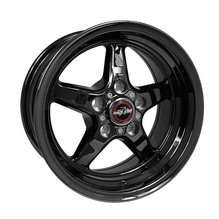Race Star Wheels 92-580248B Drag Star Wheel, GM, Black, 15X8