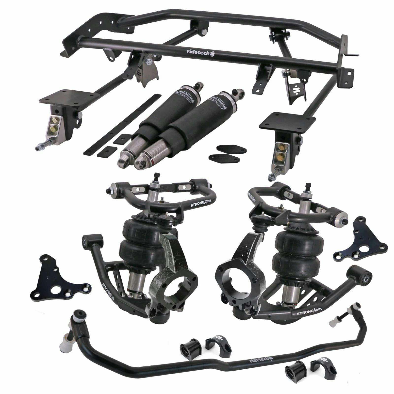 RideTech 11160296 HQ Air Suspension w/ Spindles, 67-69 F-Body