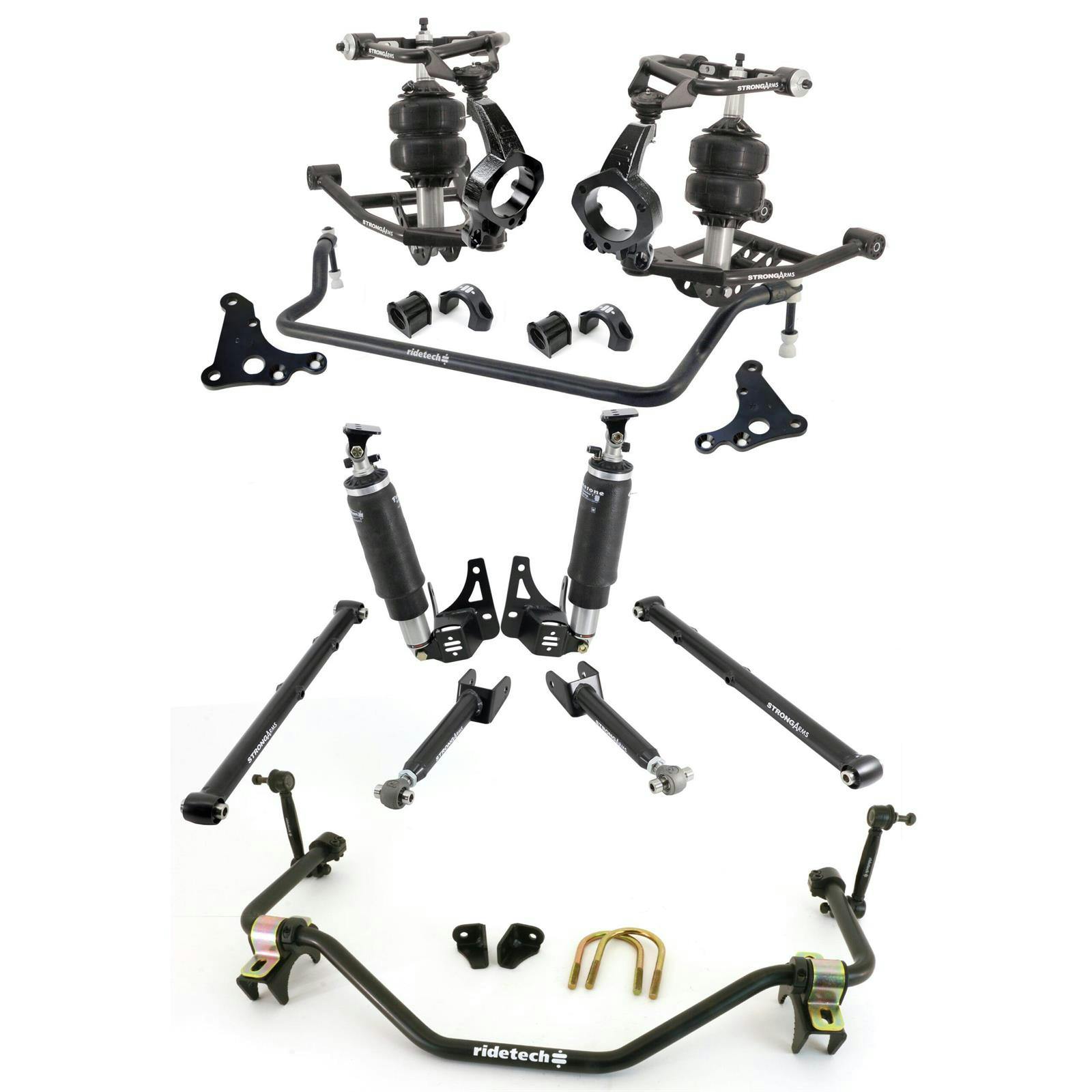 RideTech 11240297 HQ Air Suspension Kit w/ Spindles, 68-72 A-body