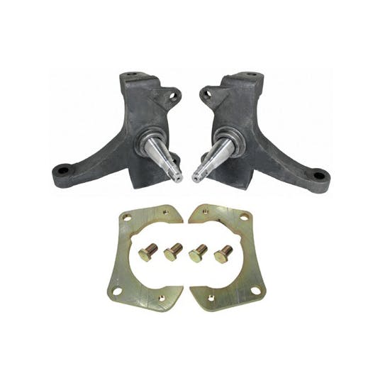 RideTech 11359300 2.5" Drop Spindles, 71-72 C10