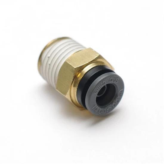 RideTech 31954000 Airline Fitting, Straight. 1/4" NPT To 1/4"