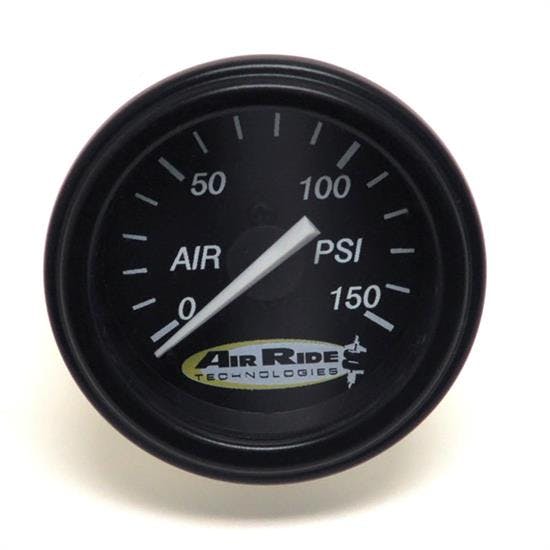 RideTech 31960006 Air Pressure Gauge, Single Needle,150Psi