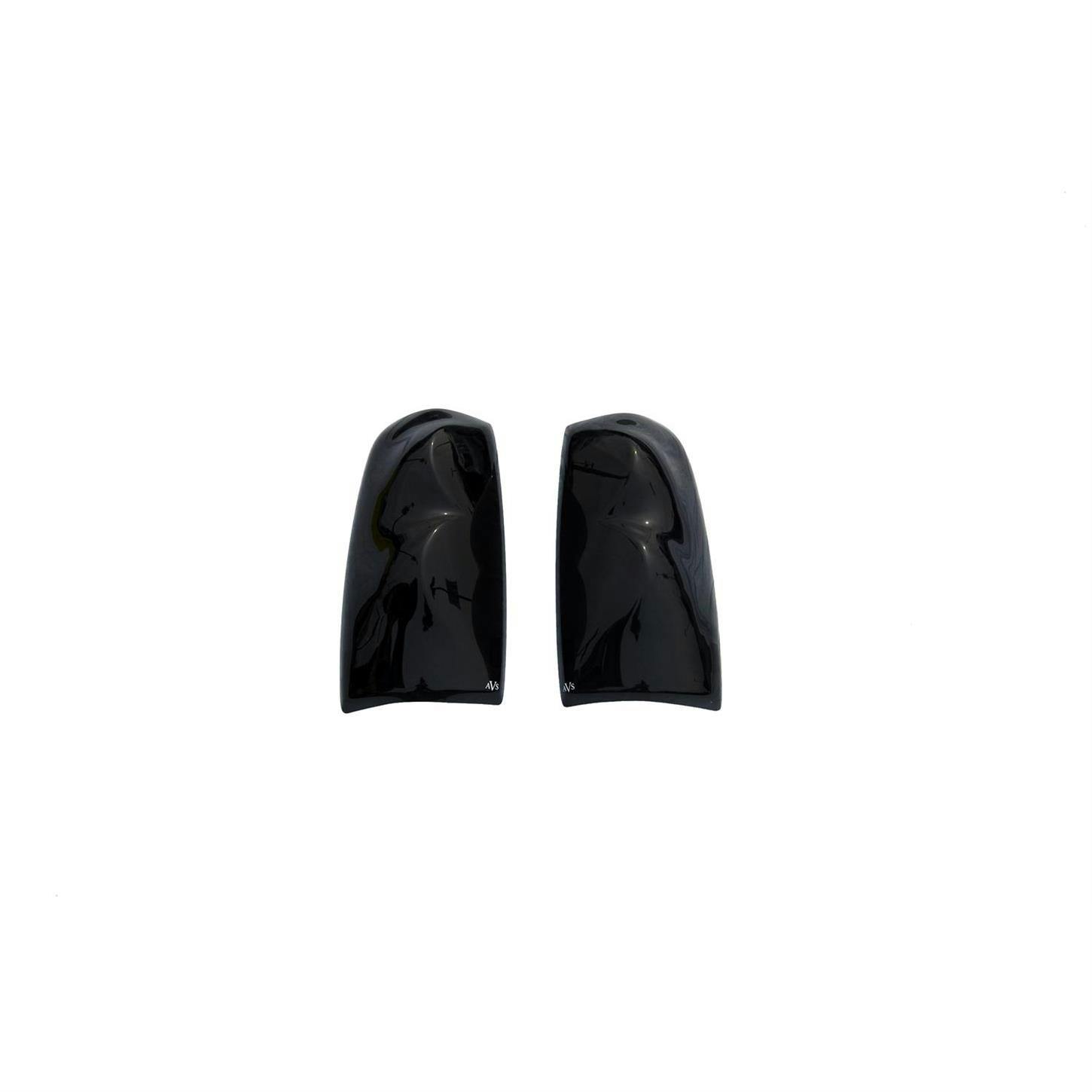AVS 31627 Tail Shades Solid Tail Light Covers Black,87-93 Mustang