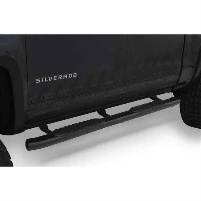 LUND 23810563 Oval Curved Nerf Bars, 5in, Black, GM Crew Cab