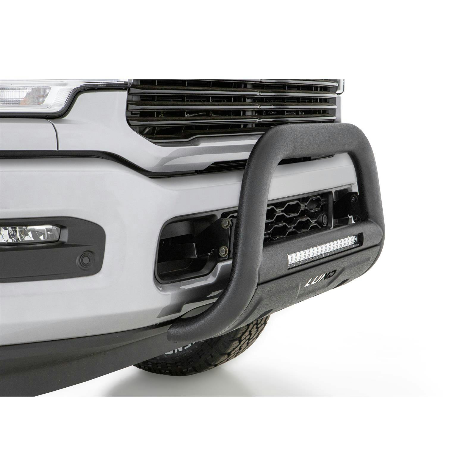 LUND 47121208 Bull Bar W/ LED Light Bar, Black, 19-22 Ram 1500