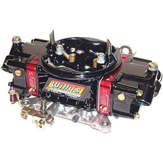 Willys Carbs WCD64002 HP Series Gas 4 Barrel Carburetor, 750 Base