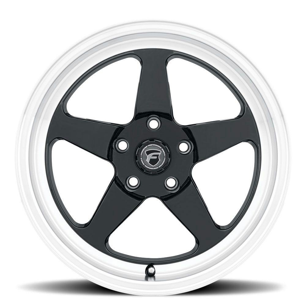 Forgestar F09181167P56 18X11 D5 Drag Wheels 5X114.3, Gloss Black