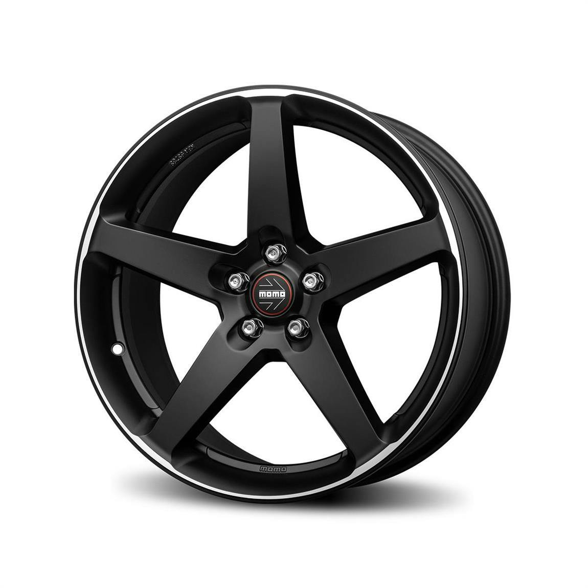 MOMO M07588044P42 18x8 Five Wheel, 5x112, Satin Black Machined