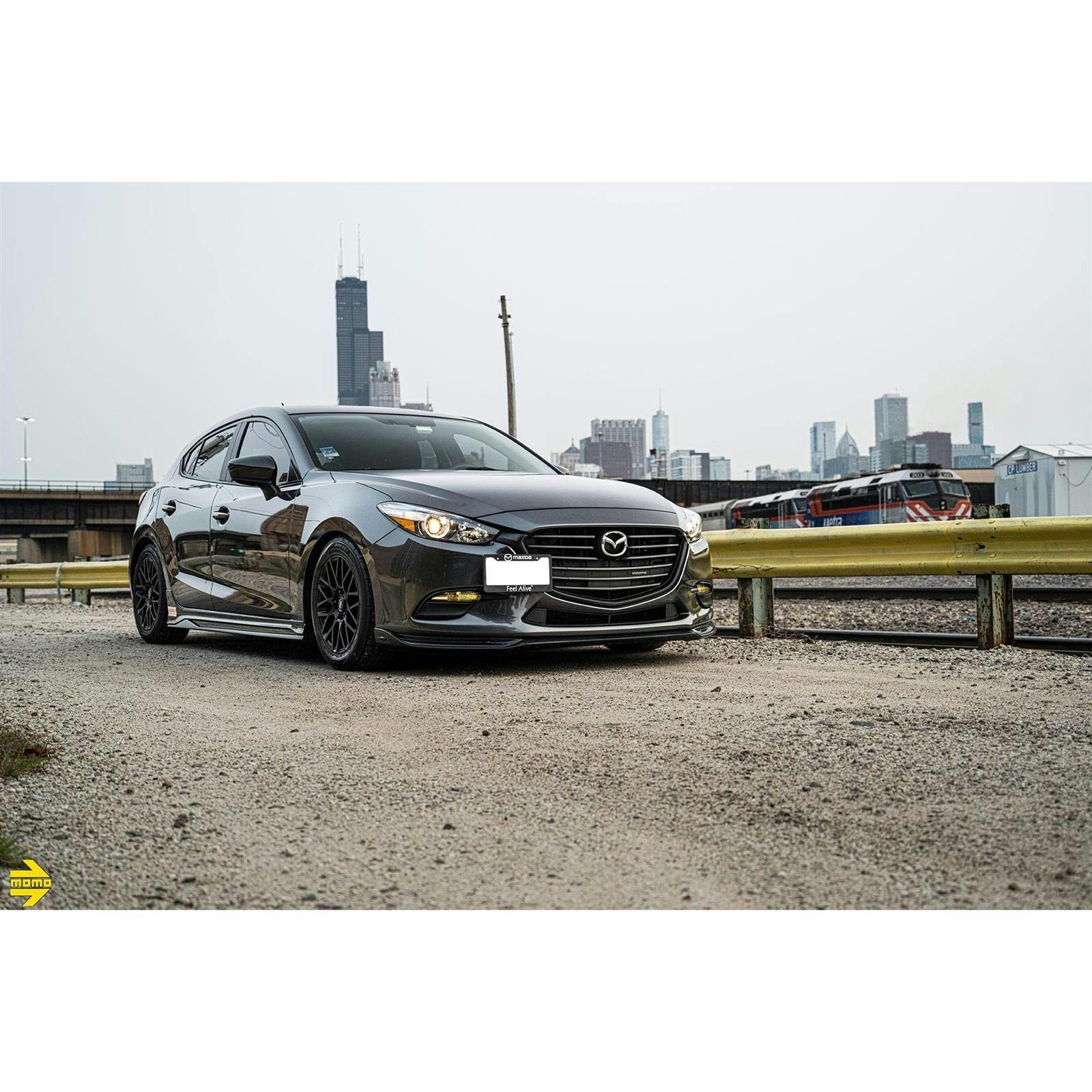 MOMO M09077065P42 17x7 Revenge Wheel, 5x114.3, Satin Black