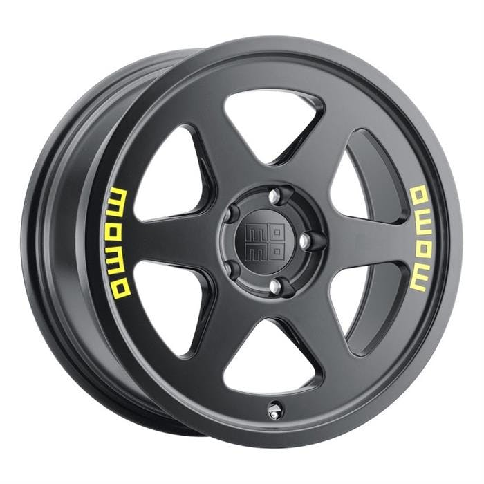 MOMO M50189565P35 18x9.5 Heritage 6 Wheel, 5x114.3, Satin Black