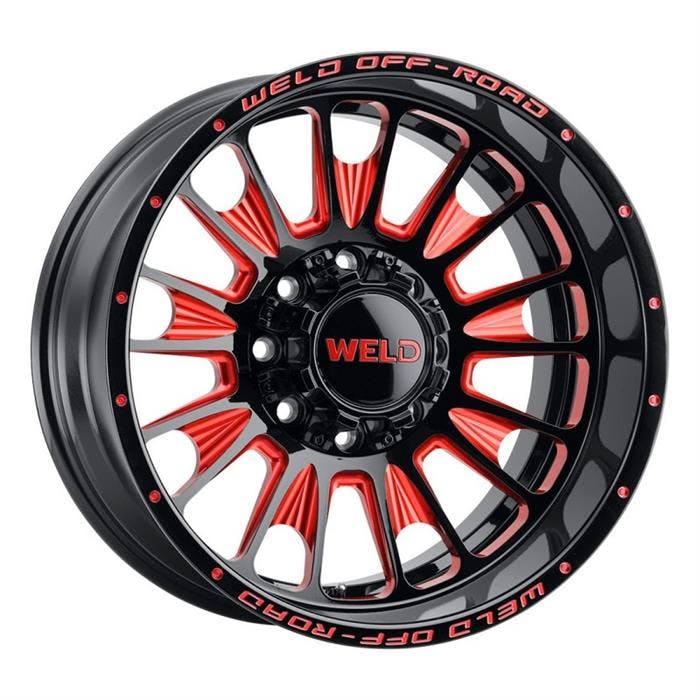 Weld Racing W12200070475 20x10 Scorch Wheel, 5x139.7, Black/Red