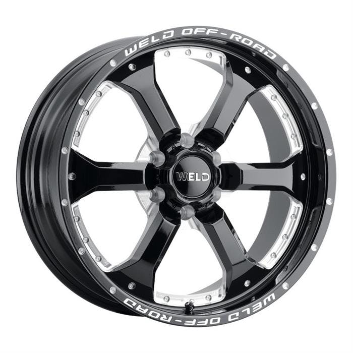 Weld Racing W12500084475 20x10 Granada Six Wheel, 6x139.7, Black
