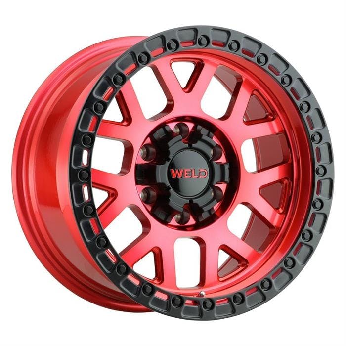 Weld Racing W13379098500 17x9 Cinch Wheel, 6x135, Red/Black