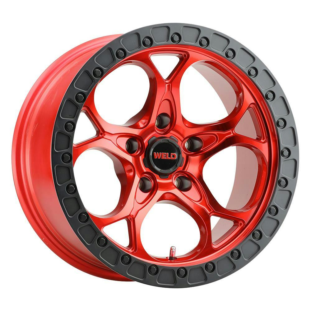 Weld Racing W13470075450 17X10, Ledge5, 5X127, 4.5 BS, Candy Red