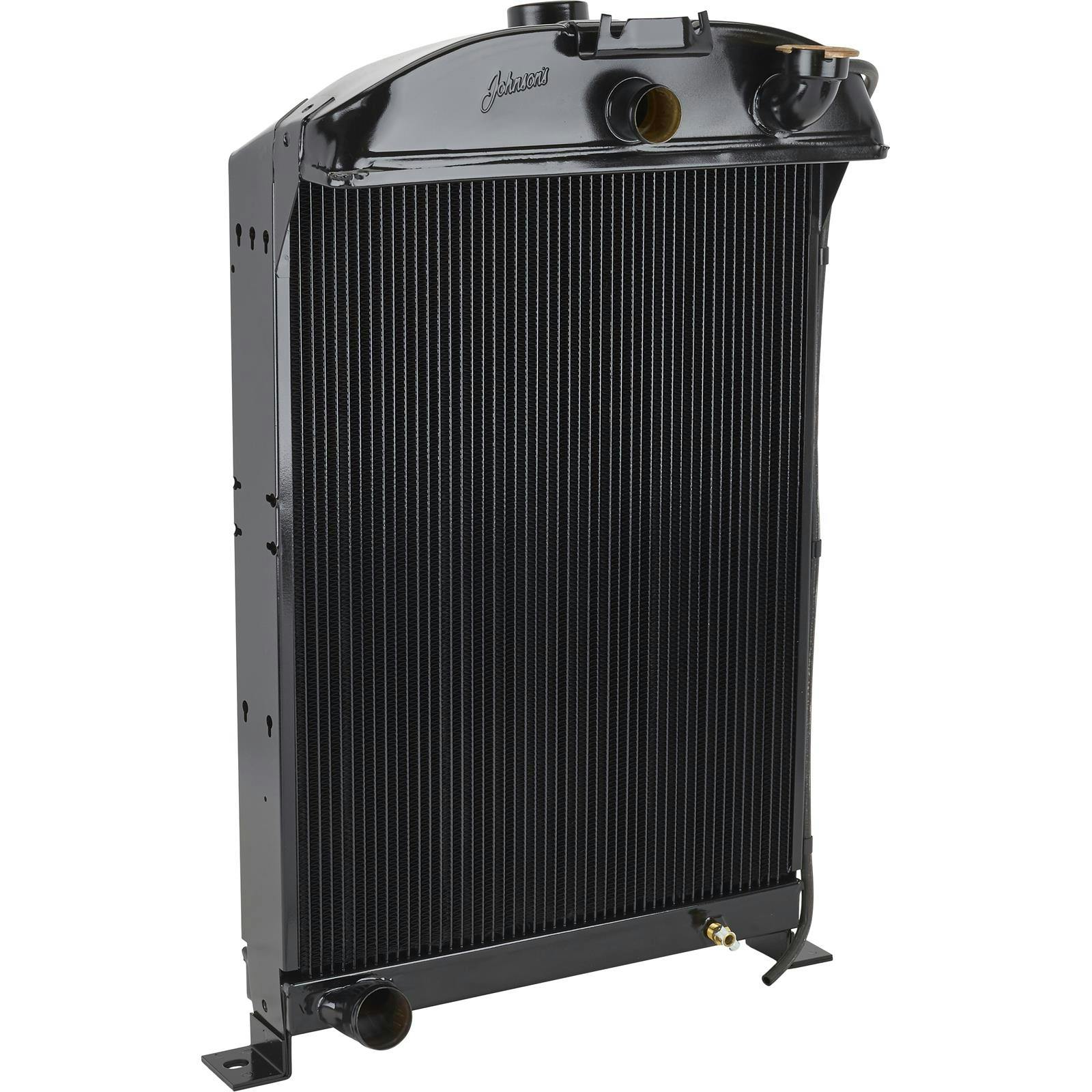 Johnson's 4-3334-0-2-D 33-34 Ford Radiator, SBF/BBF, No AC, Neck