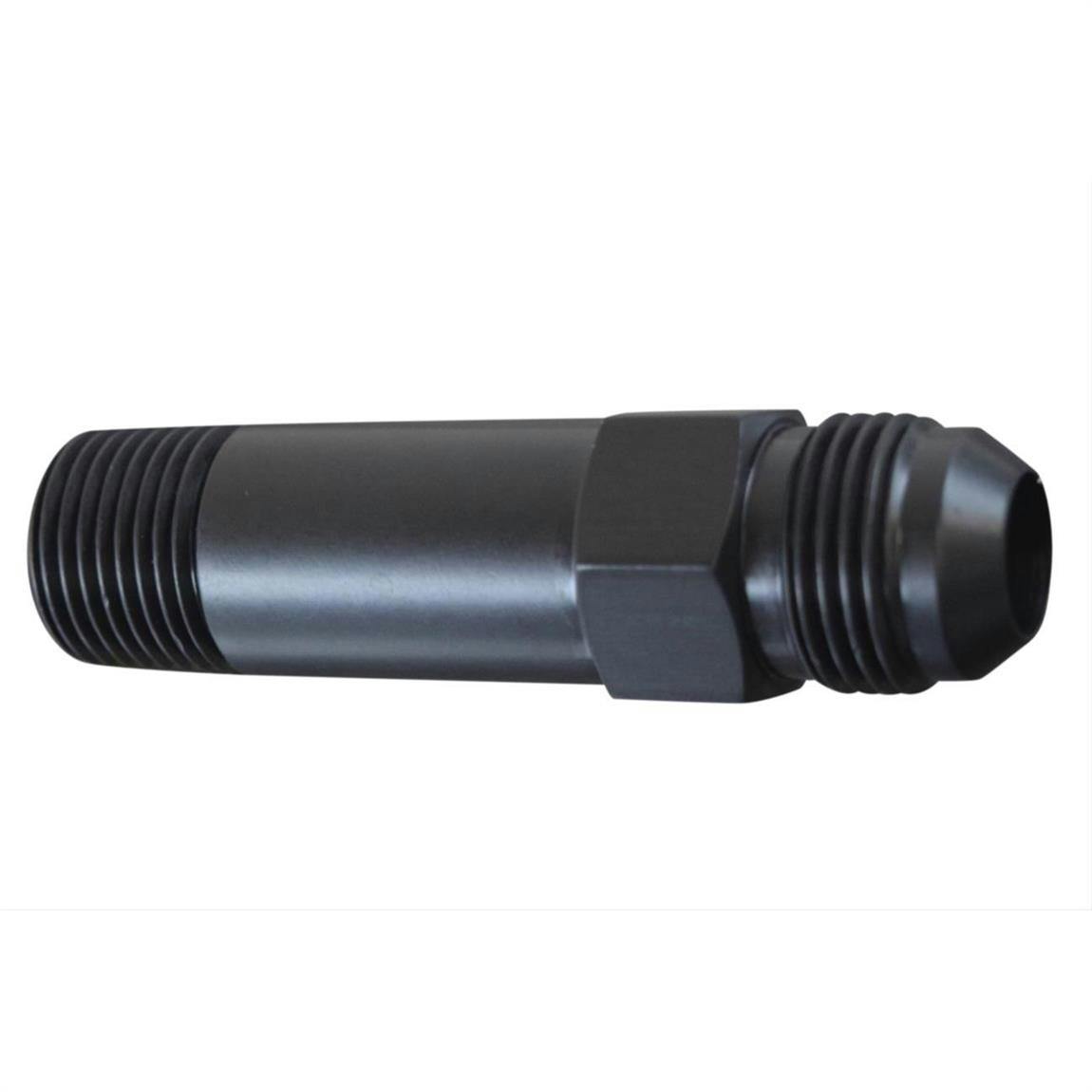 ICT BILLET F10AN500NPXL Turbo Oil Drain Flange Extension, Black