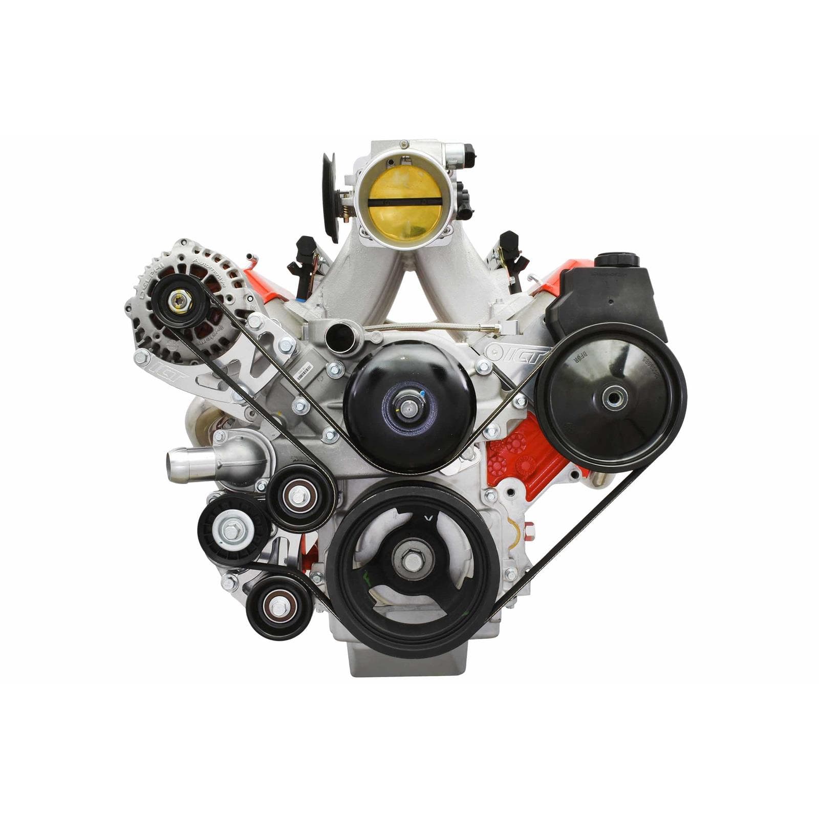 ICT BILLET 551569LS0WP-3 LS Alternator/Power Steering Bracket Kit