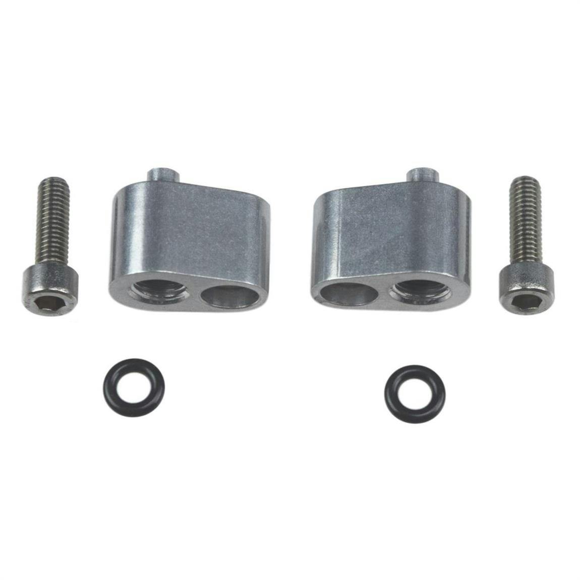 ICT Billet 551679 LS Head Crossover Tube Adapters, Top Exit, 1/8