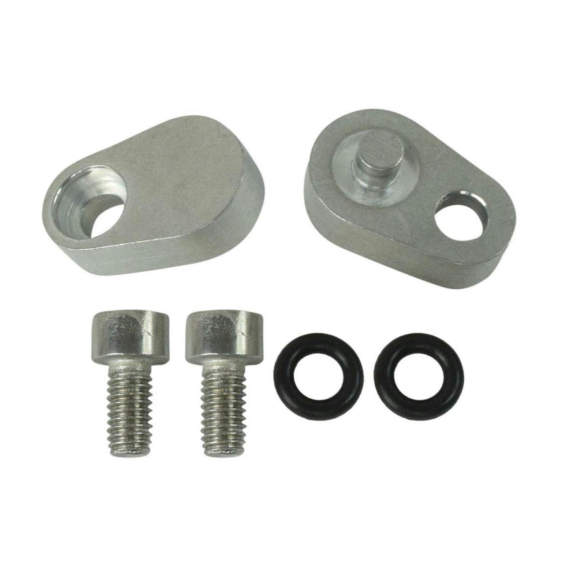 ICT Billet 551693 Coolant/Steam Port Block Off Plate Set, GM LS