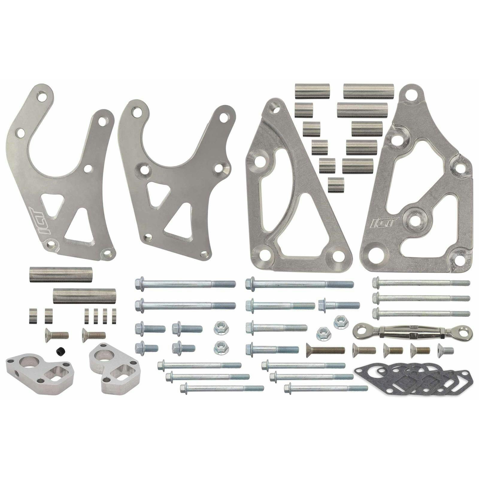 ICT BILLET 551396LS0WP-3 LS Truck P/S Pump and Alt Bracket Kit