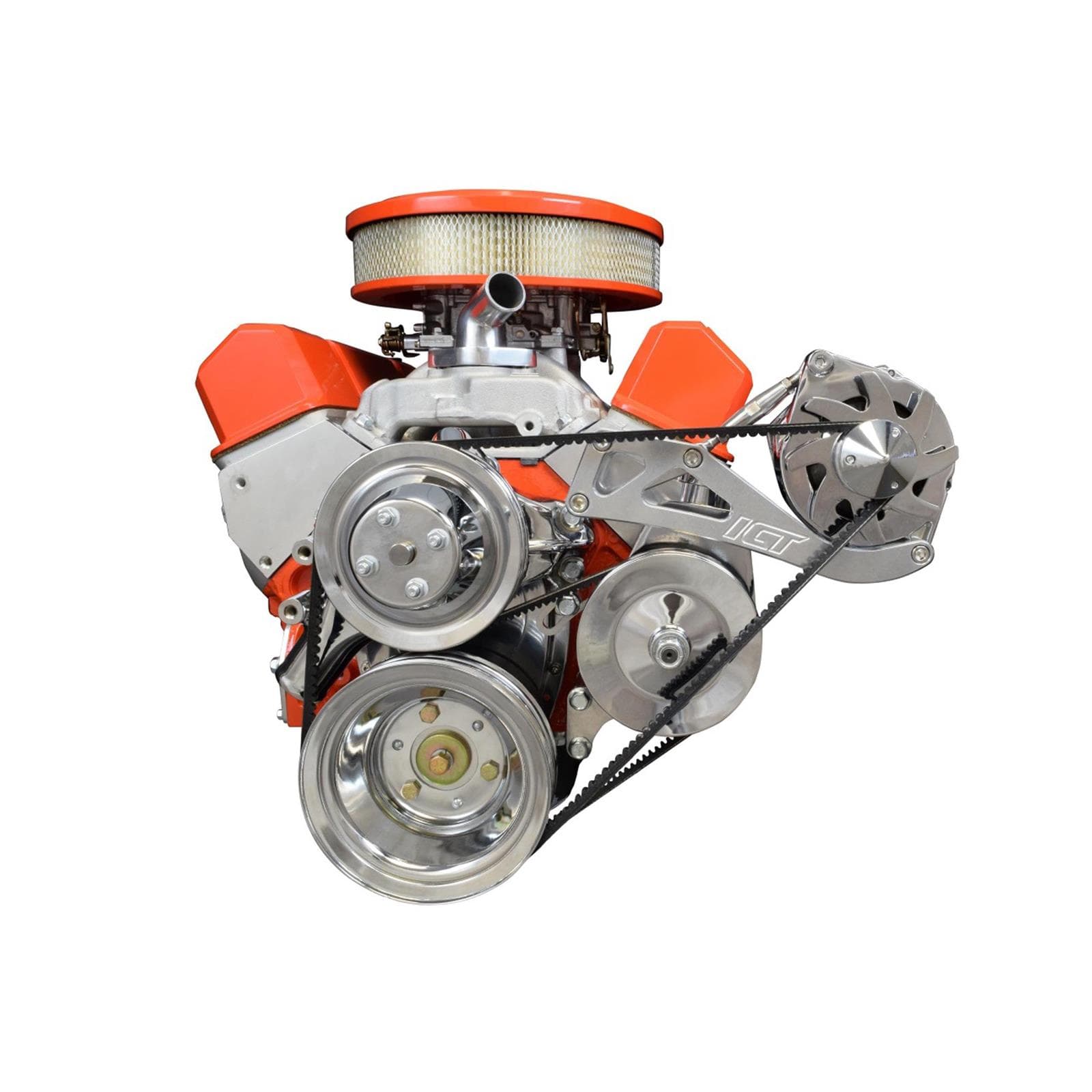 ICT Billet 551705 SBC Driver Side Alternator Bracket Long W/P