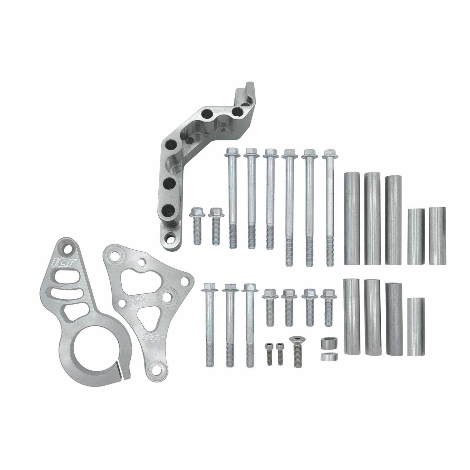 ICT Billet 551969-LSP1 LS Engine Low Mount P/S Fuel Pump Bracket
