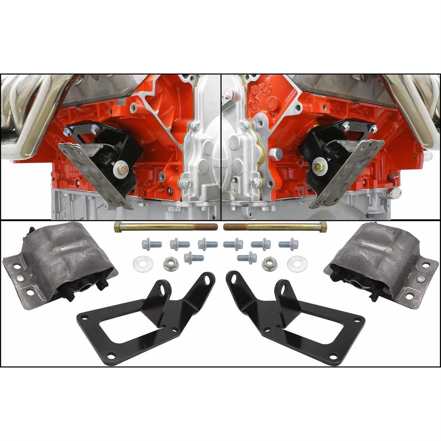 ICT Billet EM-LS-6BBDY 77-96 6th Gen B-Body LS Engine Mount Kit