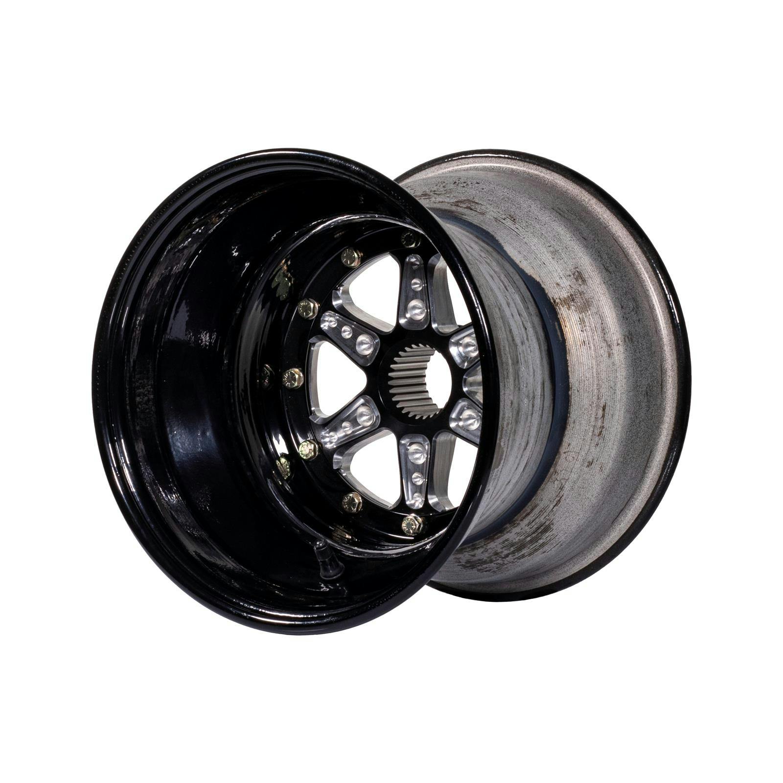 Keizer 1083SPB 10x8 Black Wheel, 27 Spline, 3 Inch Offset