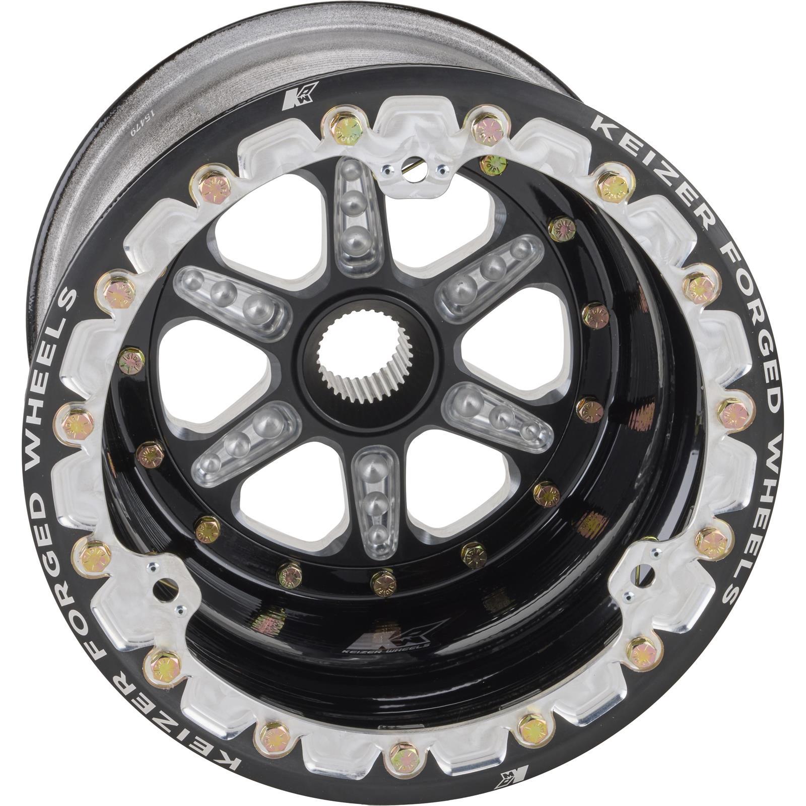 Keizer 13103SPFBLTB Midget Rear Wheel 13x10 Inch 3 Inch Offset