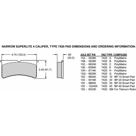 Wilwood 120-13228 Forged Superlite 4 Radial Mount LH Caliper 1.88/1.75