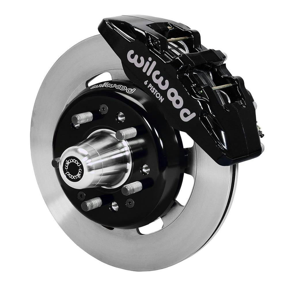 Wilwood 140-10737 Forged Dynapro 6 Big Front Brake Kit, Black