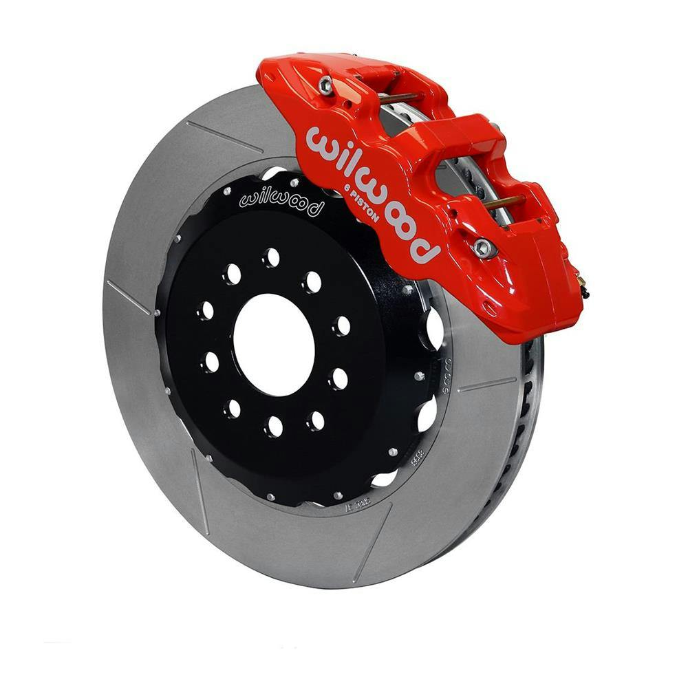 Wilwood 140-10830-R AERO6 14 Inch Front Disc Brake Kit, 05-Up Mustang