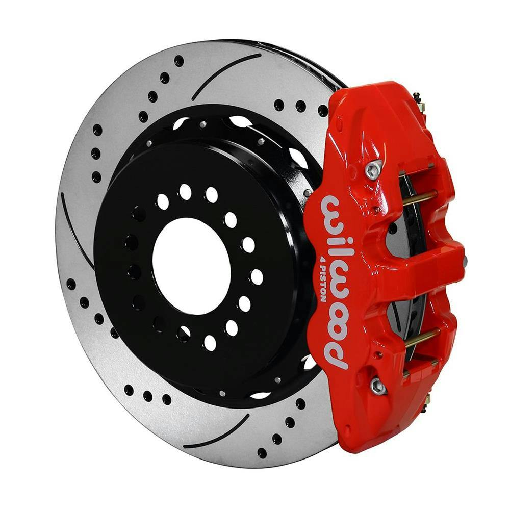 Wilwood 140-10941-DR AERO4 Rear Disc Brake Kit, 1963-87 GM Pickup/SUV