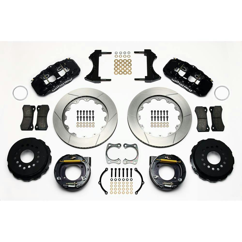 Wilwood 140-10944 AERO4 Big Brake Rear Parking Brake Kit, Black