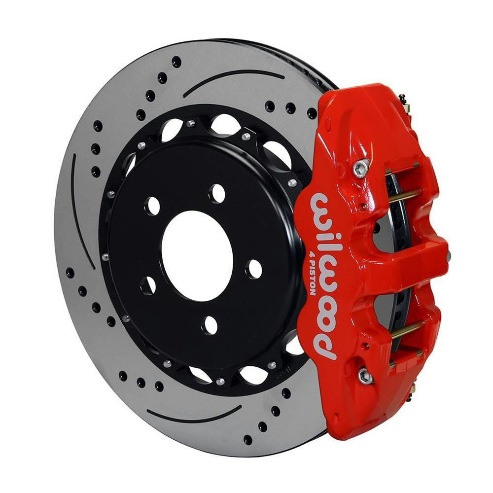 Wilwood 140-11270-DR AERO4 Big Rear Brake Kit For OE E-Brake