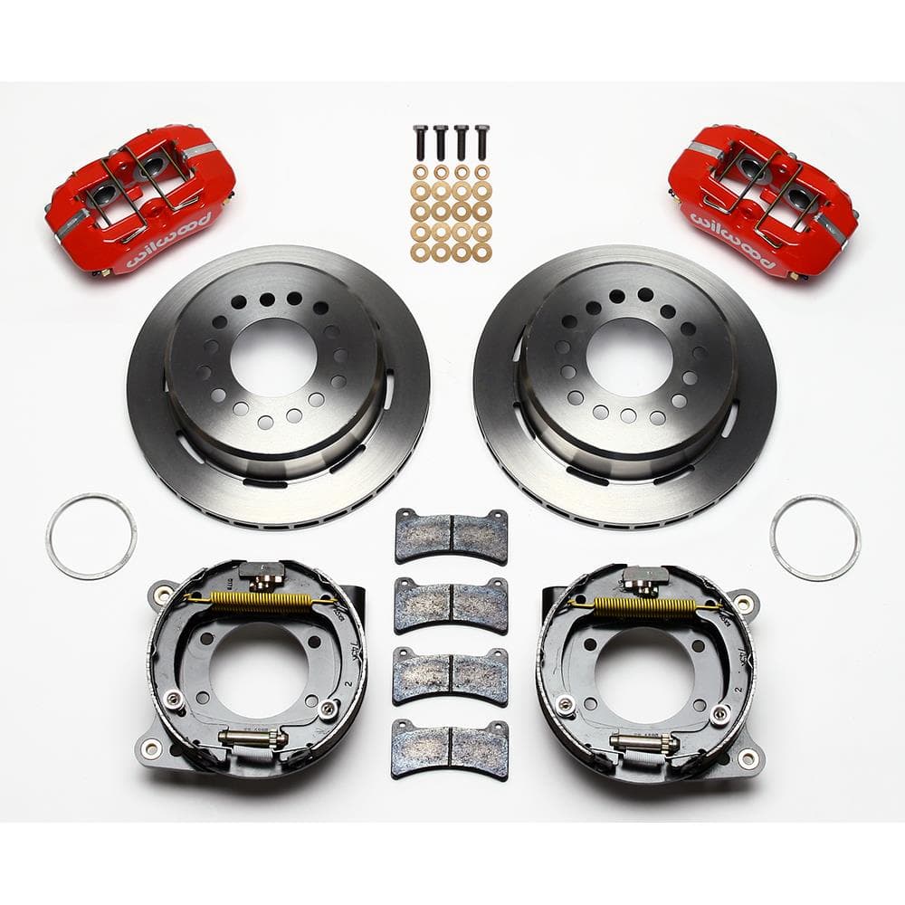 Wilwood 140-11396-R FDLI LP Rear Brake Kit, Ford 8.8 w/2.50 Off -5 Lug
