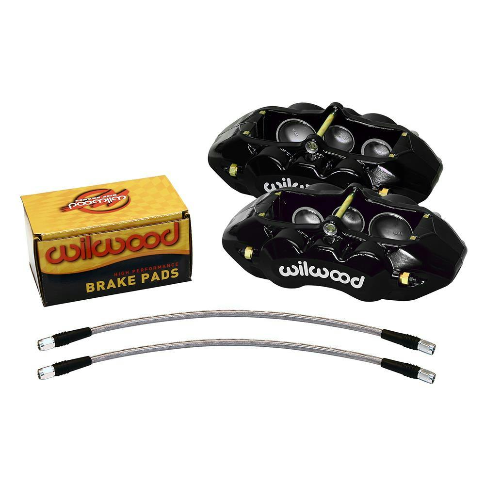 Wilwood 140-11857-BK D8-6 Front Caliper Kit, 1965-82 Corvette C2/C3