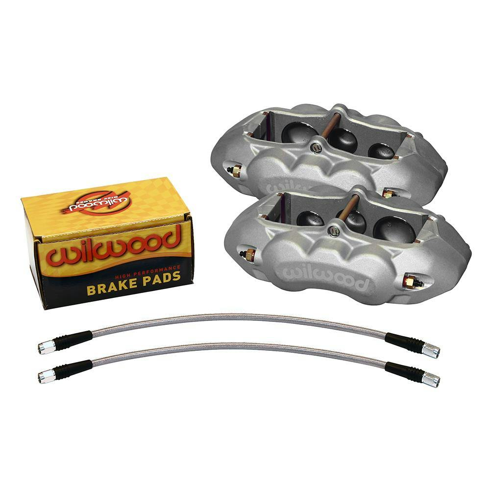 Wilwood 140-11857 D8-6 Front Caliper Kit, 65-82 Corvette C2/C3, Clear