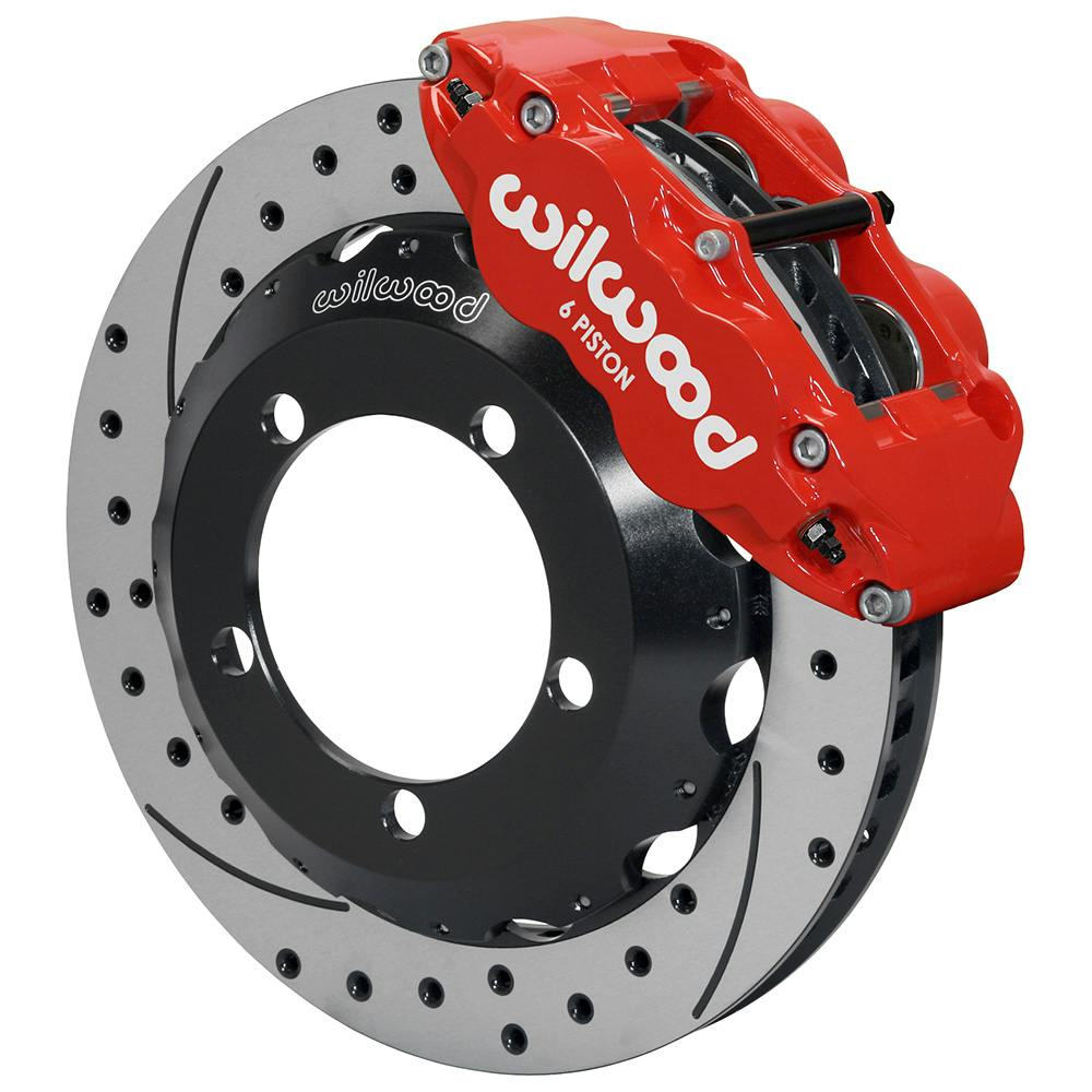 Wilwood 140-13304-DR FNSL4R Front Disc Brake Kit, 1966-75 Bronco/F-150