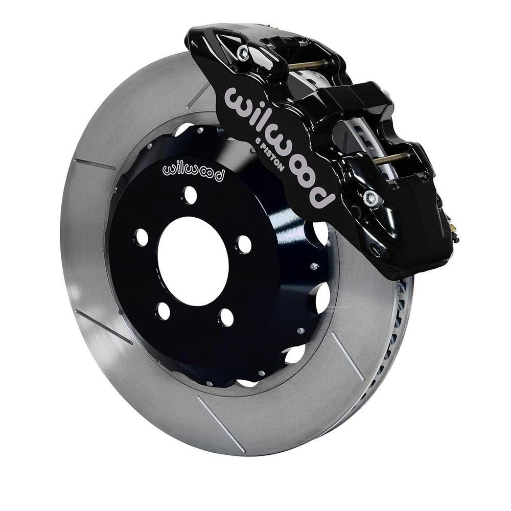 Wilwood 140-14067 AERO6 Big Front Brake Kit, Black Caliper