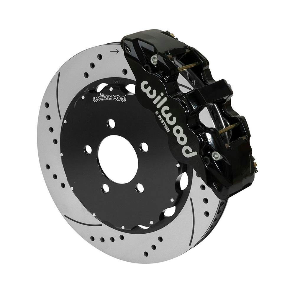 Wilwood 140-14682-D AERO6 Big Brake Front Brake Kit, Radial,Black