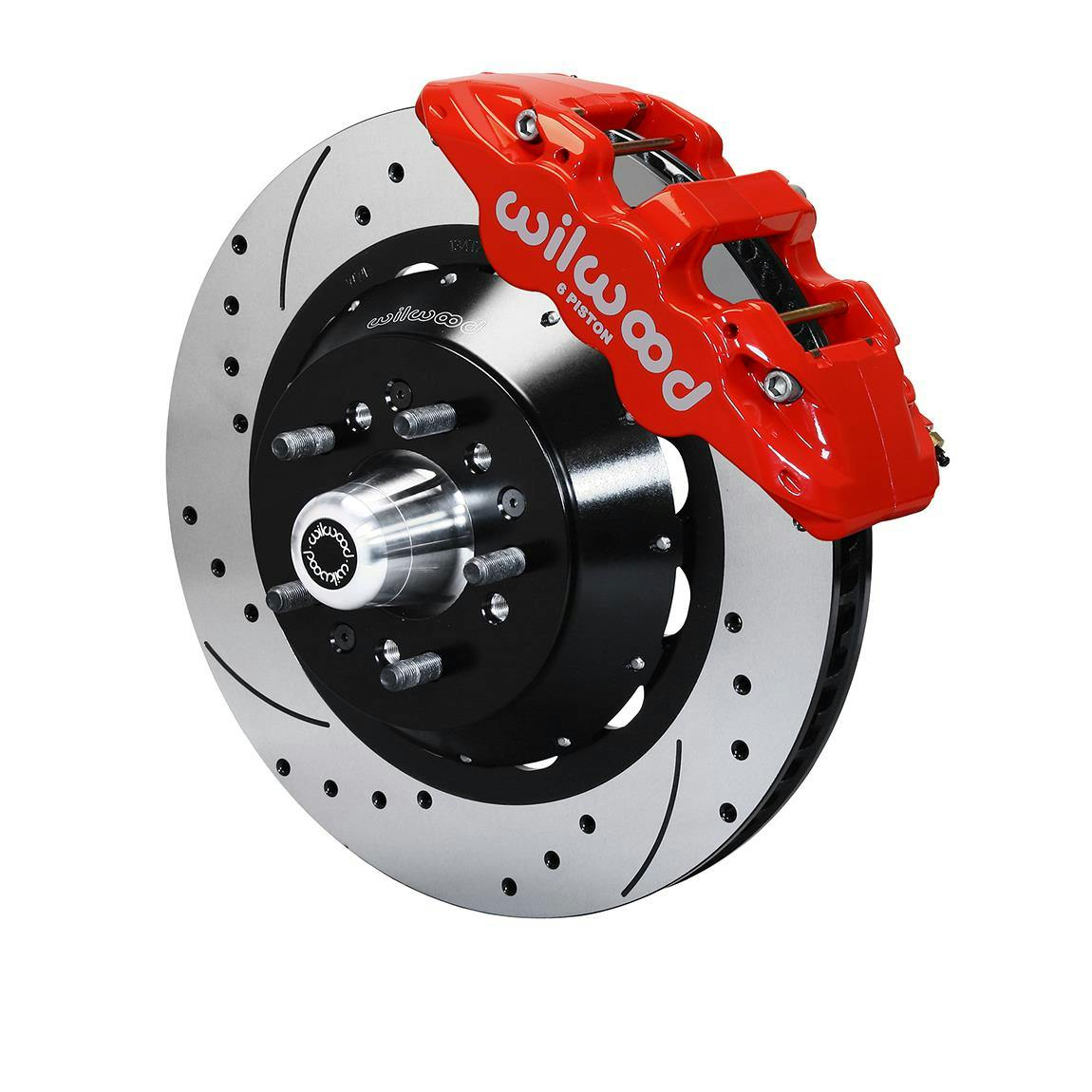 Wilwood 140-15025-DR AERO6 Big Brake Front Brake Kit, Radial, Red