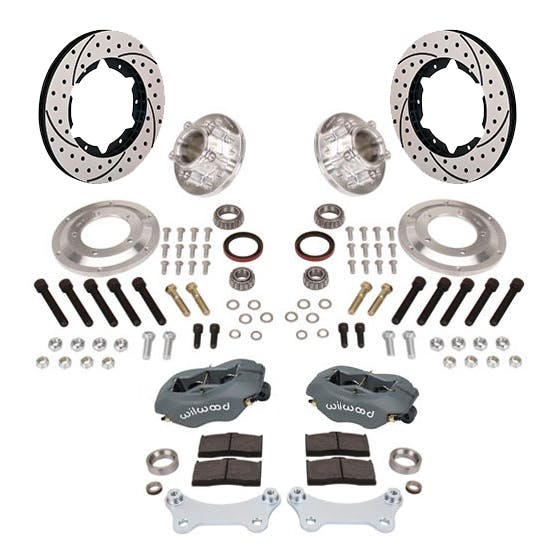 Wilwood Disc Brake Kit, 49-54 Chevy, Drilled/Slotted Rotors