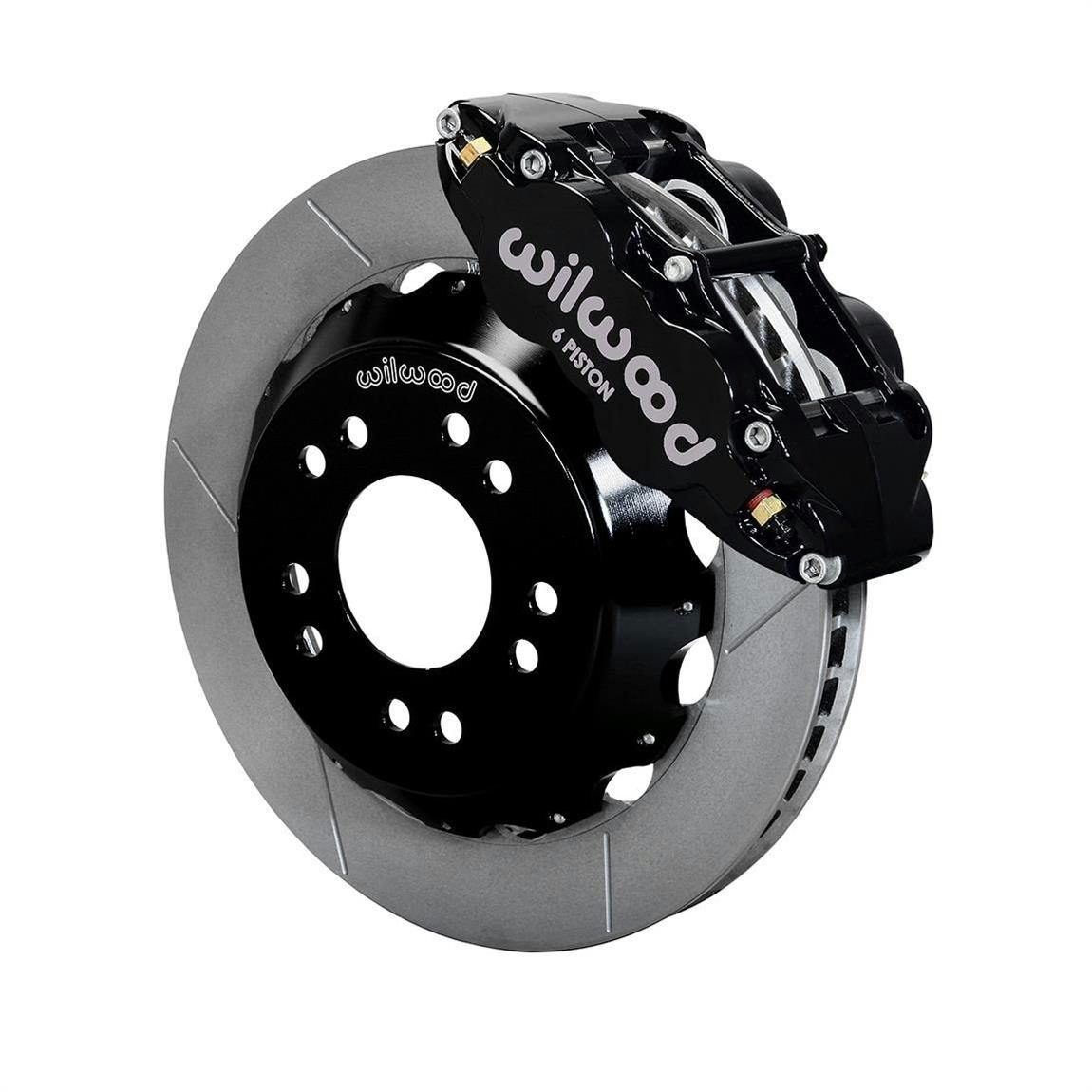 Wilwood 140-15303 Superlite 6R Front Brake Kit, Black, Plain, C10/15
