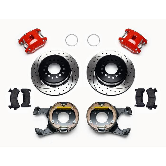 Wilwood 140-15641-DR Red Powder Coat Rear Brake Kit